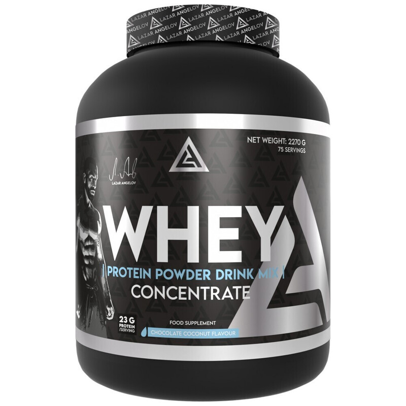 Lazar Angelov Whey Protein Concentrate Black Line 2.27kg(5lbs) Chocolate Coconut